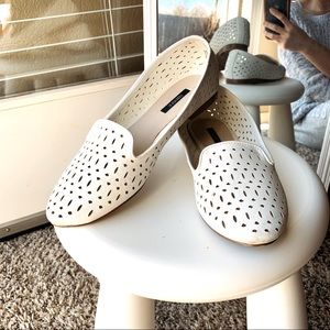 Forever21 white casual flat shoes
